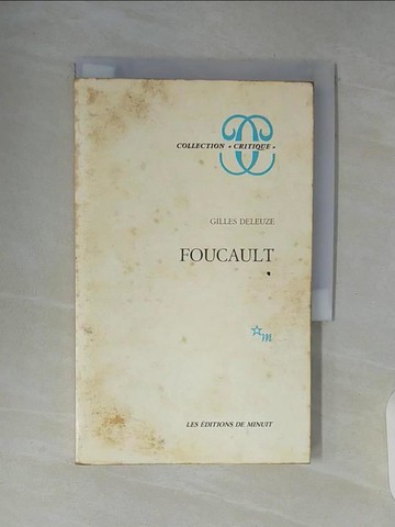 【書寶二手書T6／語言學習_WA3】Foucault_Gilles Deleuze.
