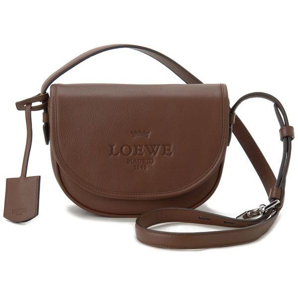 LOEWE ブラウンレザー ショルダーバッグ LOEWE ブラウンレザー ショルダーバッグ - メルカリ