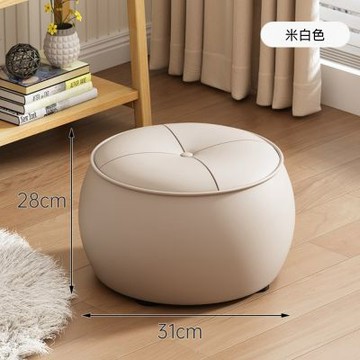 圓凳 換鞋凳 南瓜凳 入戶門口換鞋凳 輕奢皮質家用圓凳