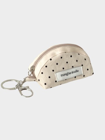 Dot Keyring Pouch [Beige]