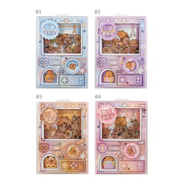 水豚 扭蛋機彩頁筆記本(隨機出貨)