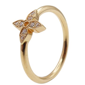 LOUIS VUITTON LV 路易威登 18K玫瑰金 鑽石 單環 Idylle Blossom 戒指 Q0Q50F 【二手名牌BRAND OFF】