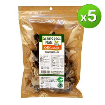 有幾園里山農場有機日曬白背黑木耳5包組-70gx5包