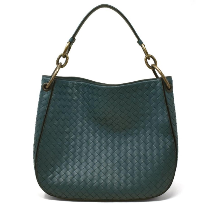 ボッテガヴェネタ BOTTEGA VENETA ハンドバッグ 494119 VO0AD 4568 LOOP ループ イントレチャート ショルダーバッグ  BRIGHTON ダークブルーグリーン系 | LINEショッピング