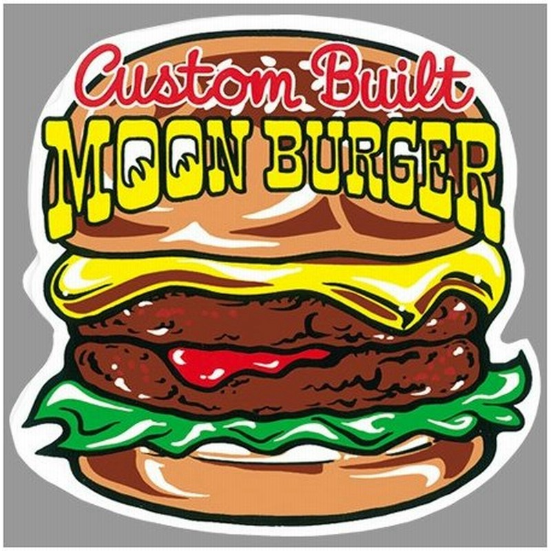 Moon Eyes ムーンアイズ Moon Burger Sticker 通販 Lineポイント最大get Lineショッピング