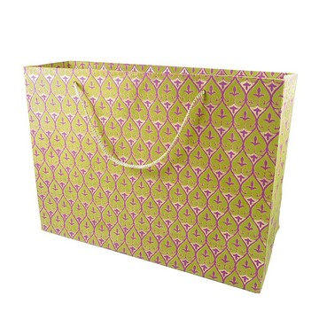 古典紋飾-L【Shizen-絨刻紙禮物袋】