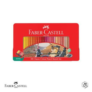 【Faber Castell】紅色系 265周年100色油性色鉛筆/鐵盒(原廠正貨)