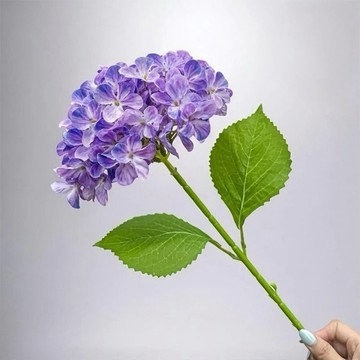 夏日京都大型繡球星黛紫仿真花花材(1入組)