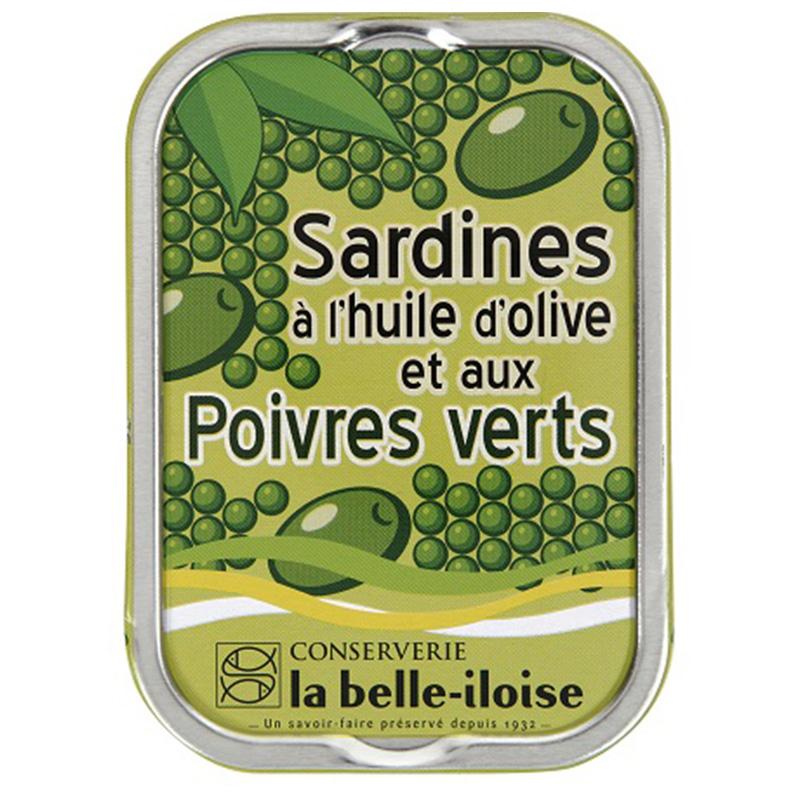 LA BELLE ILOISE ラ・ベル・イロワーズ オイルサーディン グリーンペッパー風味 115g オリーブ 味付イワシ缶詰 フランス製 フランス土産 輸入