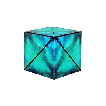 【啾愛你】立體百變磁力解壓魔方-極光綠