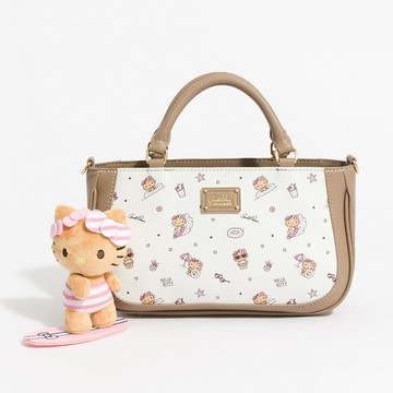 【官網獨家】Hello Kitty - Arnold Palmer - 手提包附長背帶  Adorable Buddy系列 - 淺咖色/461-1901-61-6
