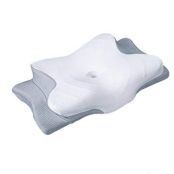 跨境現貨批發蝶形枕慢回彈護頸椎的專用枕頭酒店睡眠記憶棉記憶枕