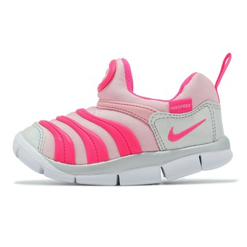 Nike 童鞋 Dynamo Free TD 小童 毛毛蟲鞋 學步鞋 粉紅 銀 休閒鞋 CI1188-686