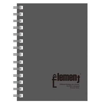 美加美 100K 左翻 PP活頁筆記 黑 6本 / 包 AD6061