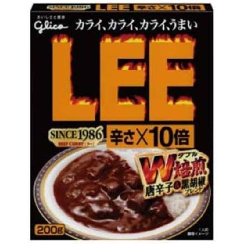 グリコ ビーフカレーLEE 辛さ×10倍 200g×10食