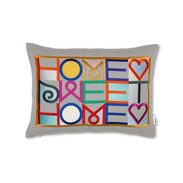 Embroidered Home Sweet Home 印花抱枕