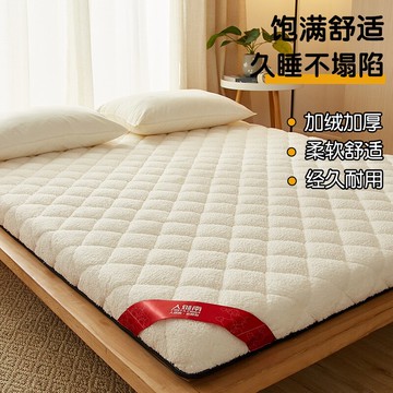 羊羔絨床墊軟墊家用加厚冬季學生宿舍單人榻榻米墊子海綿墊被褥子
