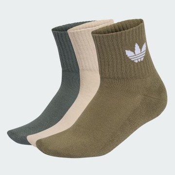 【adidas 愛迪達】 中筒襪 3 雙入 男/女 - Originals KQ9081
