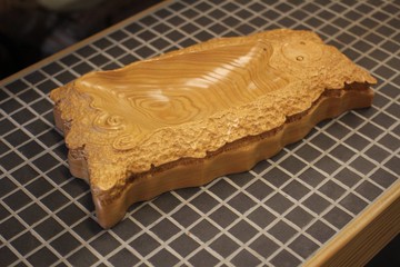 【送禮好物】台灣紅檜 臥香座 手刻太極造型 三峽日月坊出品