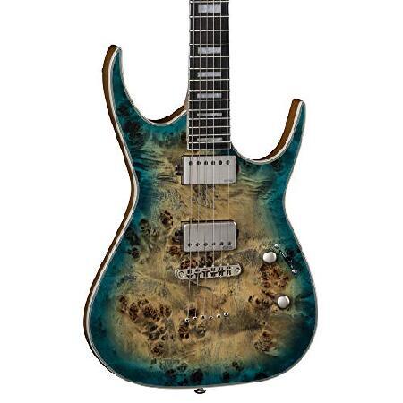 Dean Guitars Exile Select String Burl Poplar Electric Guitar, Right, Satin Turquoise Burst EXILEBRL STQB