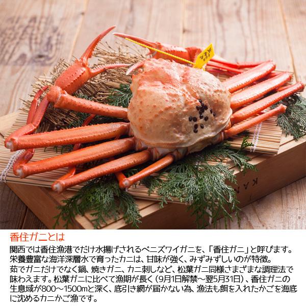 香住ガニ（2匹入り） 焼き・しゃぶセット ベニズワイガニ 生冷凍 送料無料