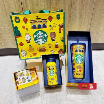 星巴克杯子2026新年禮物聯名款 LINE FRIENDS 台灣TOGO冷水杯 LINE FRIENDS 台灣馬克杯 台