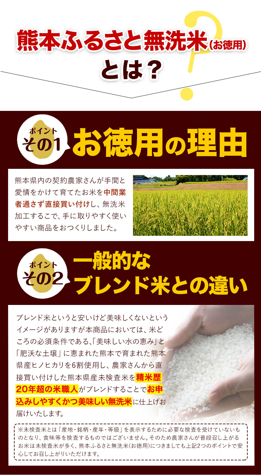 米 10kg 送料無料 無洗米 5kg ×2袋 お米 国産 白米 令和4年産 ブランド米 6割使用 ふるさと無洗米 熊本 7-14営業以内発送予定(土日祝除)