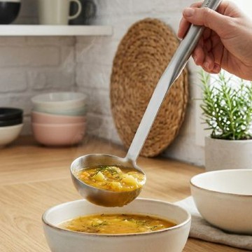 《KitchenAid》美國 Premium不鏽鋼湯杓(31cm) | 湯勺 料理匙 攪拌杓 攪拌勺 304不鏽鋼