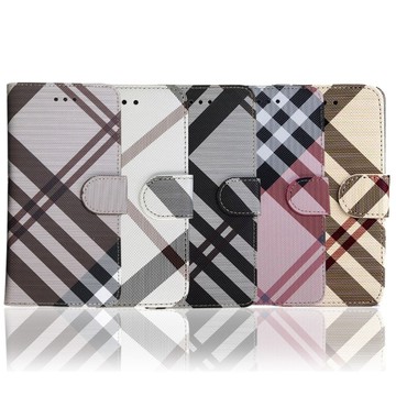 Aguchi Apple iPhone 14 Pro Max (6.7吋) (精品版) 英倫格紋經典手機皮套 側掀磁扣支架式皮套 矽膠軟殼 5色可選