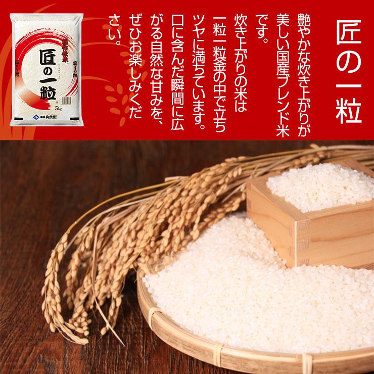 国産 匠の一粒 10kg（5kgｘ2個セット） 送料無料 米 国産米 精米