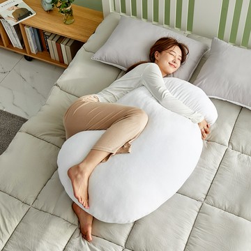 livmom 麻糬Q彈抱枕  90x70公分  白色