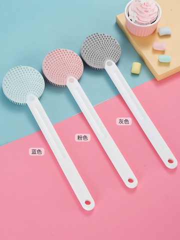 搓背刷子加長柄成人硅膠沐浴刷家用強力去污搓泥搓灰雙面搓澡神器
