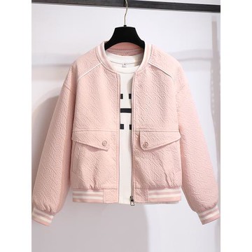 小個子香風粉色棒球服外套女短款2025早春季新款爆款開衫夾克百搭