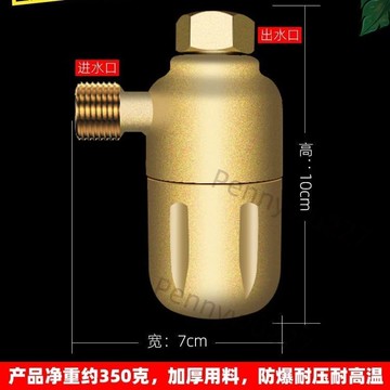 【五金 熱銷】全銅款前置過濾器高溫加厚高壓壁掛爐防爆自來水井水泥沙淨水器 優選