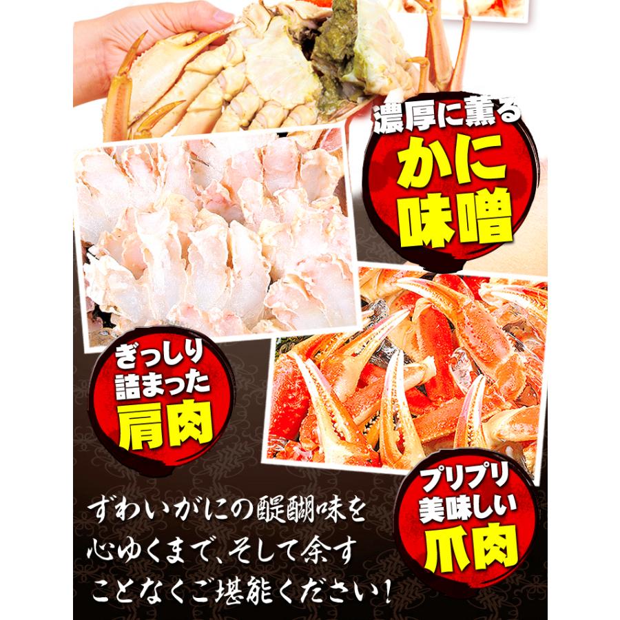 かに 3kg ボイルずわいがに 姿 大特価 メガ盛 6~8尾 蟹 ゆでがに 送料無料 冷凍便 食品