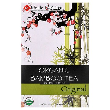 Uncle Lee's Tea, 有機竹葉茶，無咖啡萃取，原始，18 茶包，1.02 盎司（28.8 克）