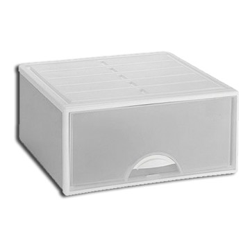 【崇尚簡約】35L單抽式 抽屜整理箱-2入(兩色可選)