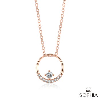 SOPHIA 蘇菲亞珠寶 - 艾洛拉 18K玫瑰金 鑽石項墜