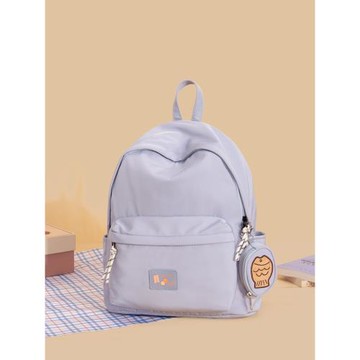 原創魚餅吃貨書包女大學生日系ins風雙肩包簡約高中大容量背包潮