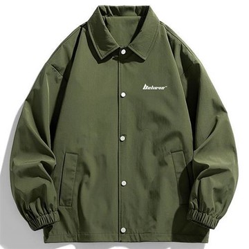 【巴黎精品】現貨+預購 抗寒防風連帽外套鋪棉夾克保暖秋冬休閒上衣-翻領防風教練夾克男女裝5色a1ly27