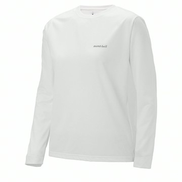 ├登山樂┤日本 mont-bell Wickron UV-Tect LS T 女款長袖排T 白 # 1114931WT