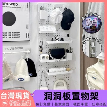 【12H台灣出貨】 收納洞洞板 桌上置物架 洞洞板 門後洞洞板 洞洞板架子 桌上洞洞板 洞洞牆 電競房 書桌收納 收納架
