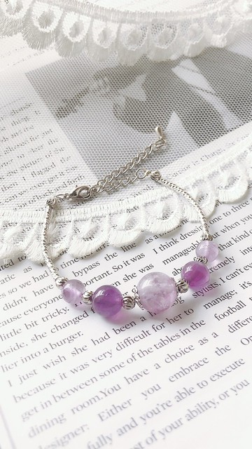 學業 事業  招貴人 紫水晶  手鈪 手鏈 手鍊 手環 客製化