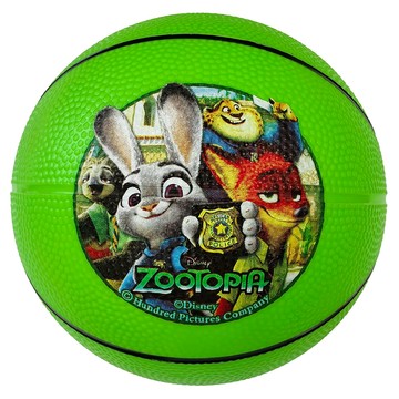 HUNDRED PICTURES 百耘圖 兒童運動8吋籃球 動物方城市 直徑20cm HPD-B08010  綠色  1個