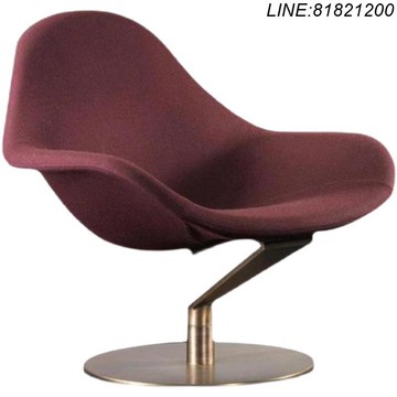 免運 公司貨 開發票 質量超讚 意大利設計師輕奢現代藝術彎板鋼休閑椅售樓處酒店樣板房懶人沙發 設計師款 沙發椅 休閒椅 展示椅