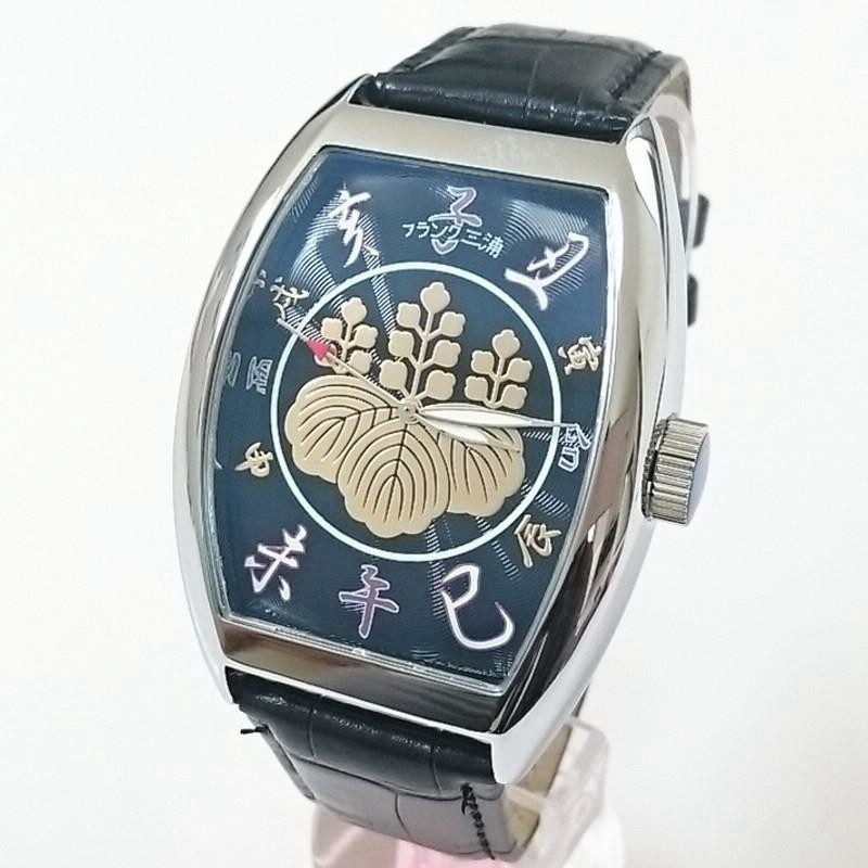 フランク三浦 腕時計 戦国武将モデル 偽蒔絵 家紋 （織田信長