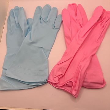 《翔翼玩具》 洗碗手套 防水手套 乳膠手套 清潔手套 藍色手套 粉色手套 單色手套 家事手套 家務手套 59542 安全