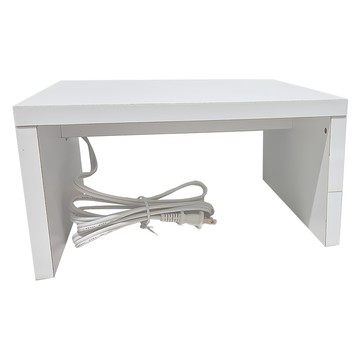 雙插座多功能置物架  白色