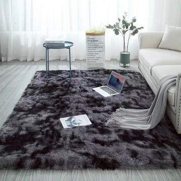 Arbor Home 喬木居家 北歐風漸層渲染長絨毛地毯  160 x 100cm  渲染灰黑色