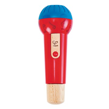 Hape 回聲麥克風 寶寶音樂玩具 安全無毒材質  1個  紅色  18 x 10 x 24cm
